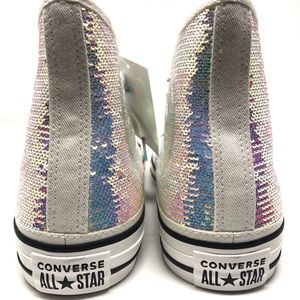 Converse Sequined All Star High Tops New